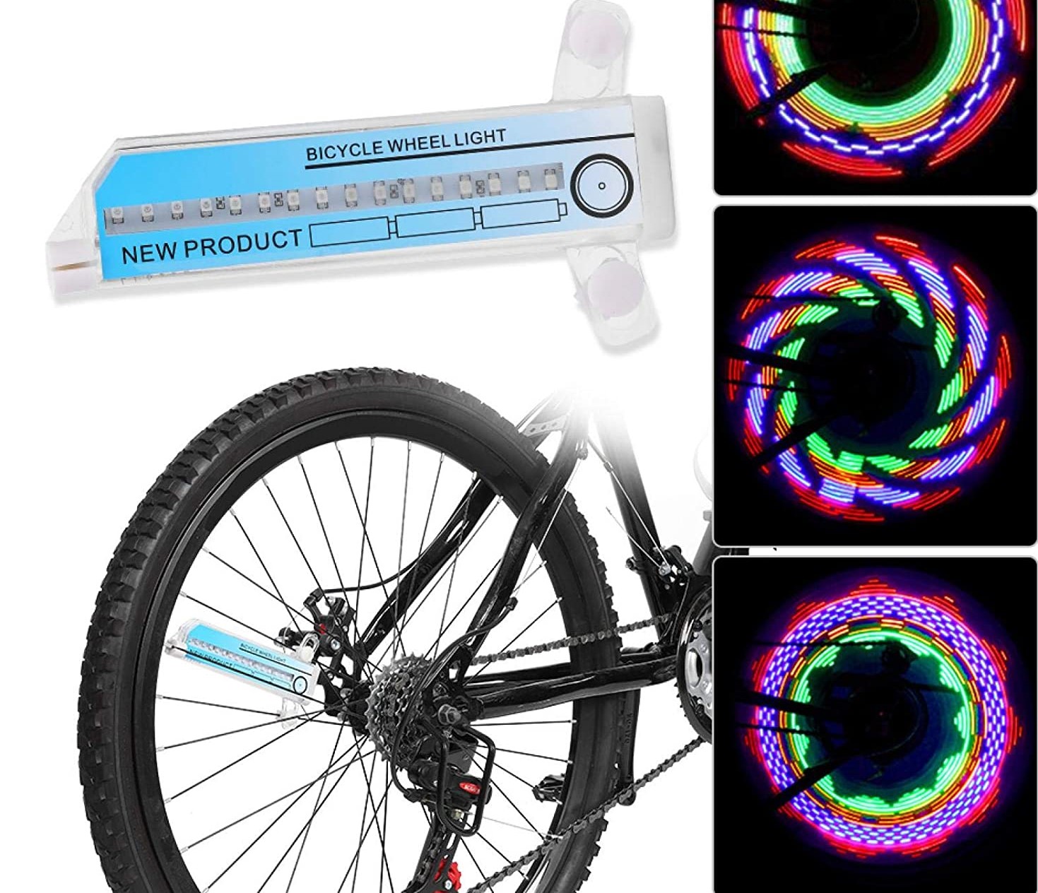 Lot de 2 Valves à LED Pour Roues de Vélo / Moto / Voiture Rose, valve lumineuse